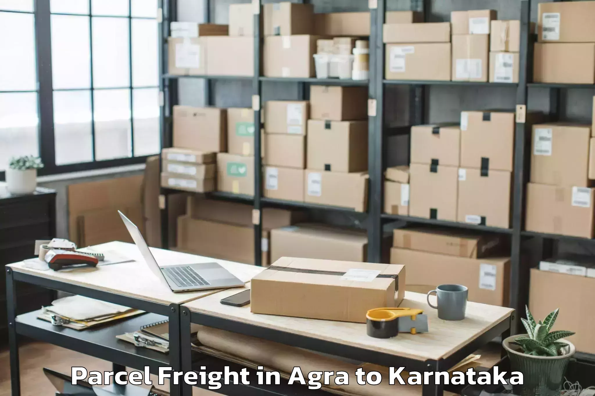 Quality Agra to Laxmeshwar Parcel Freight